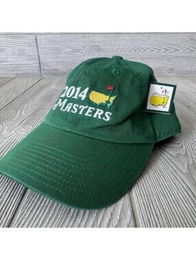Masters 2014 Hat Cap Strap Back Mens One Size Green Golf Augusta American Needle